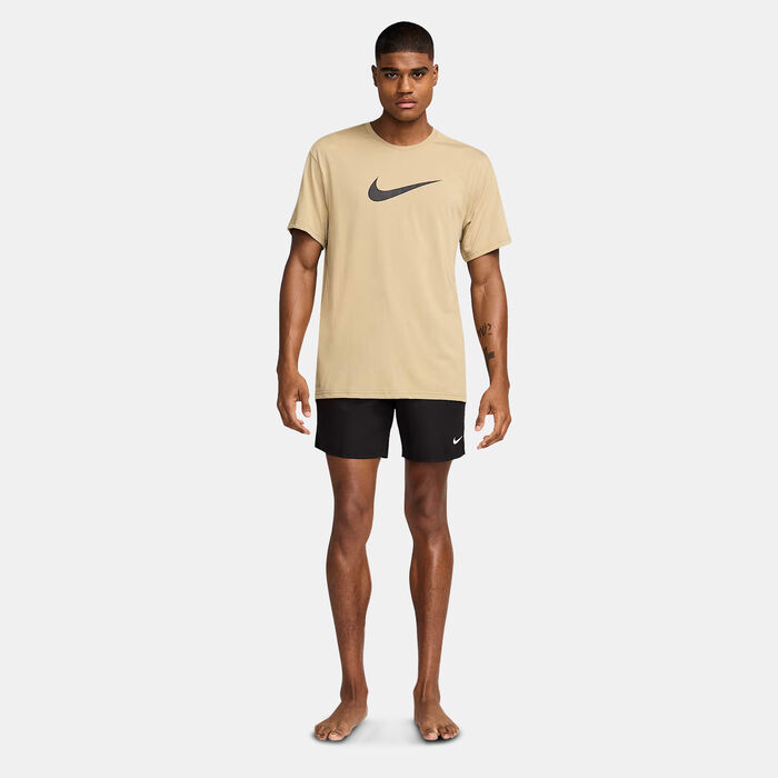 Nike Swim Men's Hydroguard Swimming Top Brown Nike Swim Men's Hydroguard Swimming Top Brown image number 2