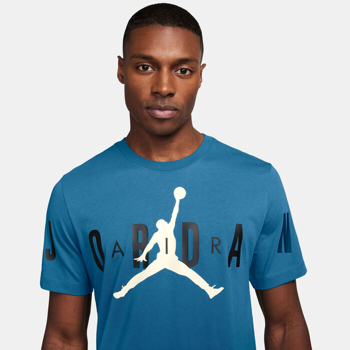Jordan Men's Air Stretch T-Shirt Blue Jordan Men's Air Stretch T-Shirt Blue image number 2