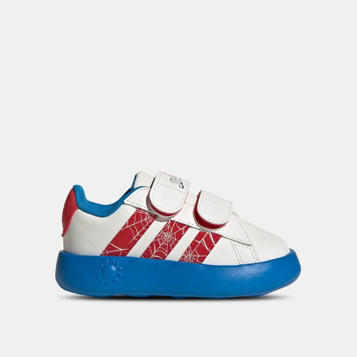 adidas Kids' x Marvel Spider-Man Grand Court Shoes White adidas Kids' x Marvel Spider-Man Grand Court Shoes White image number 0