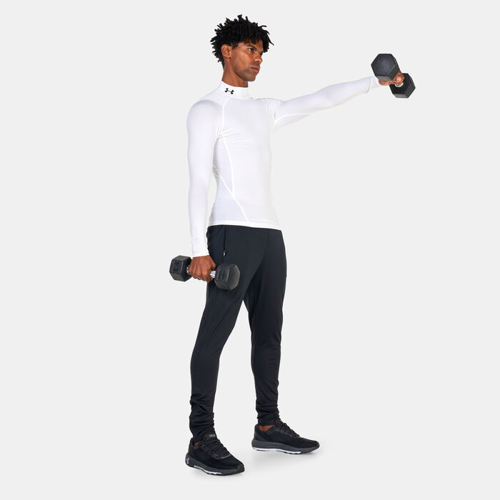 Under Armour Men's HeatGear® Mock Long Sleeve T-Shirt White Under Armour Men's HeatGear® Mock Long Sleeve T-Shirt White image number 2