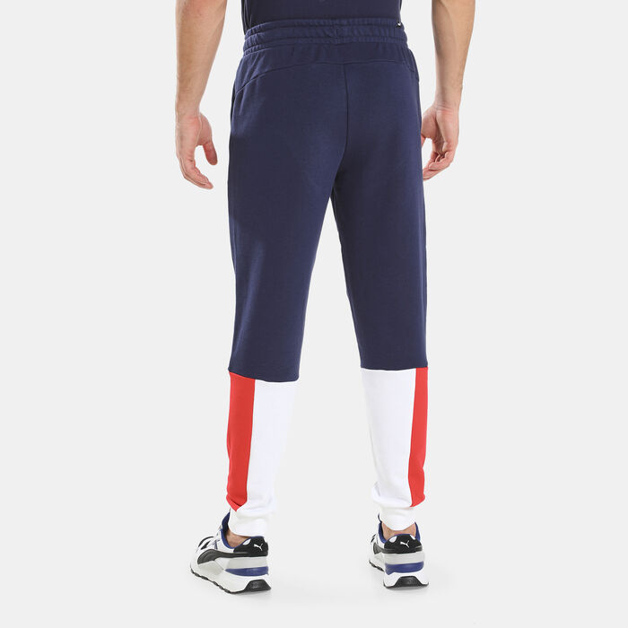 PUMA Men's Essentials+ Colourblock Sweatpants Multi-Color PUMA Men's Essentials+ Colourblock Sweatpants Multi-Color image number 1