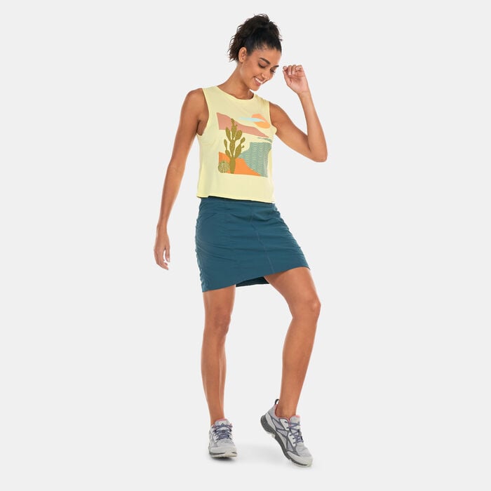 prAna Women's Organic Graphic Tank Top Green prAna Women's Organic Graphic Tank Top Green image number 2