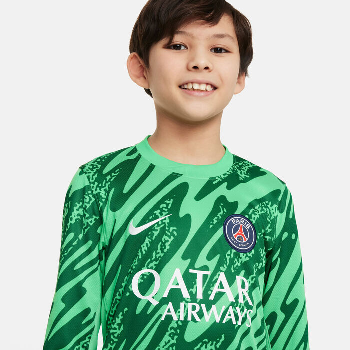 Nike Kids' Paris Saint-Germain 24/25 Goalkeeper Replica Football Jersey Green Nike Kids' Paris Saint-Germain 24/25 Goalkeeper Replica Football Jersey Green image number 3