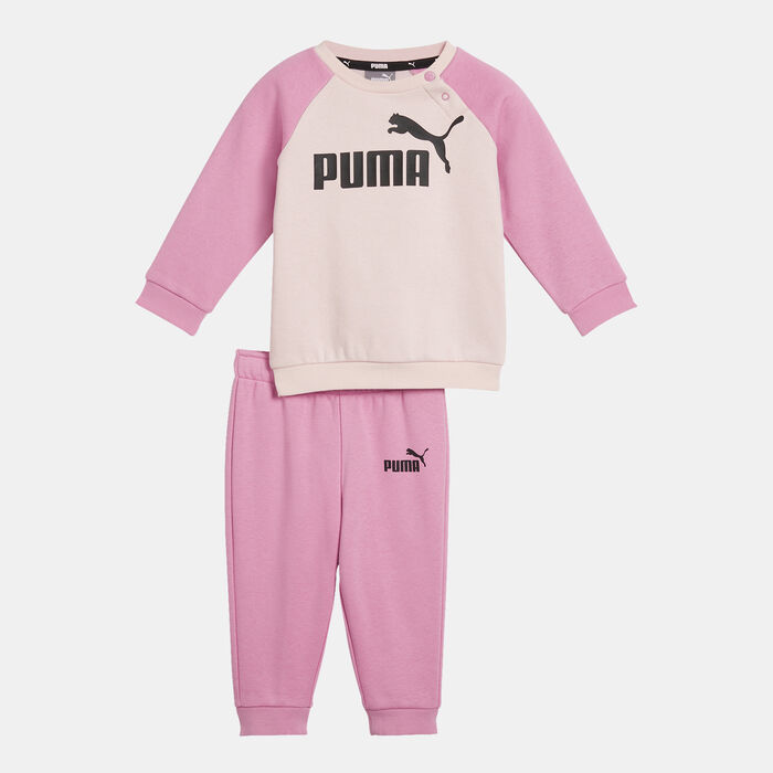 PUMA Kids' Minicats Essential Sweatshirt and Joggers Set Pink image number 0