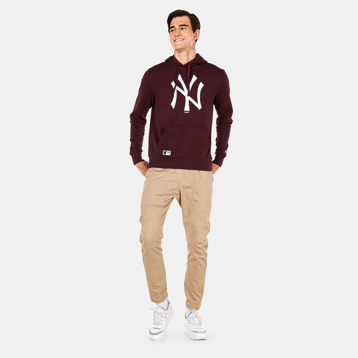 New Era Men's New York Yankees Team Logo Hoodie Purple image number 2