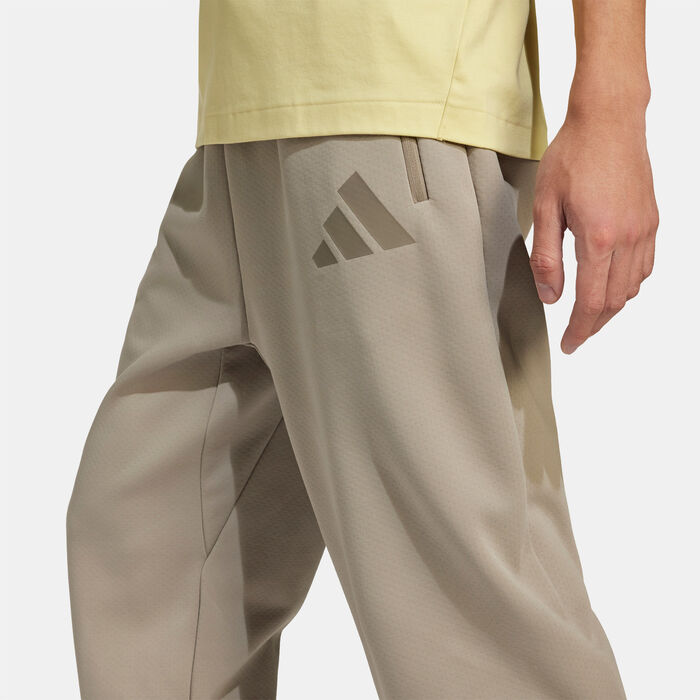 adidas Men's Z.N.E. Open-Hem Joggers Brown adidas Men's Z.N.E. Open-Hem Joggers Brown image number 3