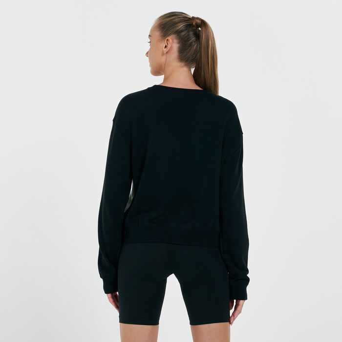 Nike Women's Sportswear Heritage Sweatshirt Black Nike Women's Sportswear Heritage Sweatshirt Black image number 1