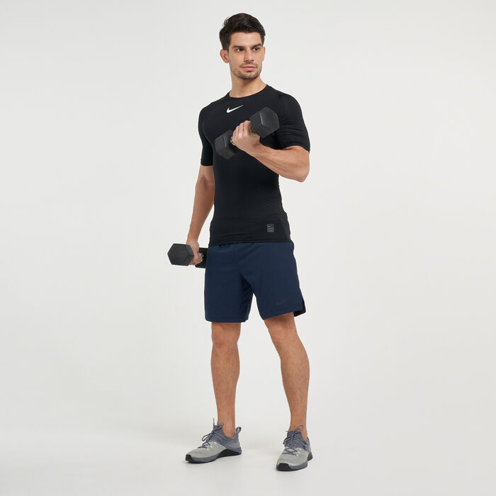 Nike Men's Pro Flex Vent Max Shorts Blue Nike Men's Pro Flex Vent Max Shorts Blue image number 2