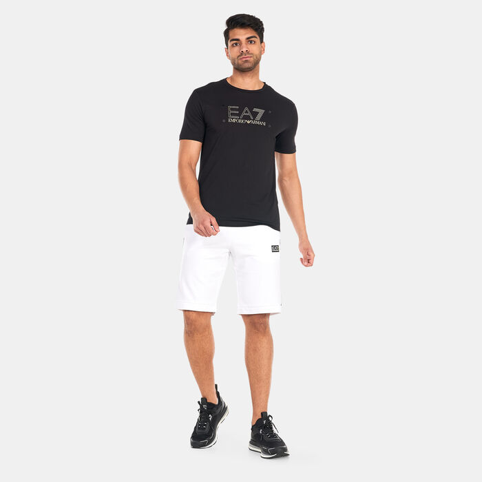 EA7 Emporio Armani Men's Train Gold Label Big Logo T-Shirt Black EA7 Emporio Armani Men's Train Gold Label Big Logo T-Shirt Black image number 2