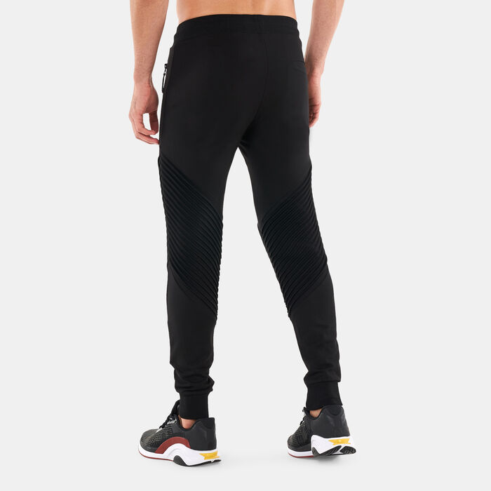 SQUATWOLF Men's Statement Ribbed Joggers Black SQUATWOLF Men's Statement Ribbed Joggers Black image number 1