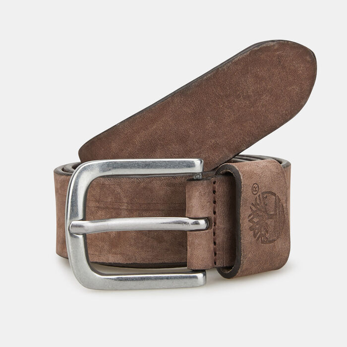 Timberland Men's Nubuck Leather Belt Brown image number 0