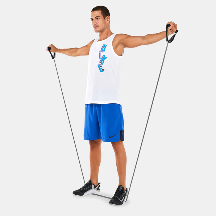 Nike Men's Dri-FIT Graphic Training Tank Top White image number 2