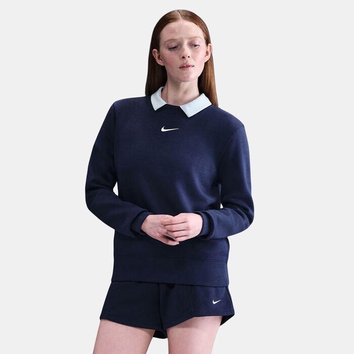 Nike Women's Sportswear Phoenix Fleece Sweatshirt Blue Nike Women's Sportswear Phoenix Fleece Sweatshirt Blue image number 0