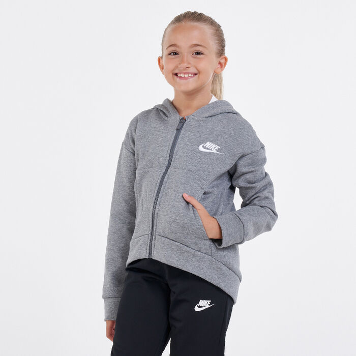 Nike Kids' Sportswear Club Fleece Hoodie Grey Nike Kids' Sportswear Club Fleece Hoodie Grey image number 0