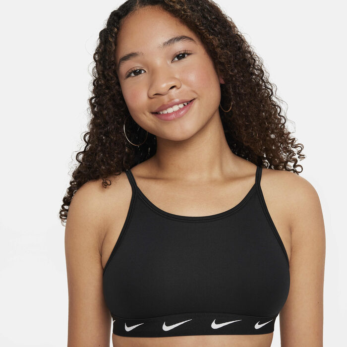 Nike Girls' One Sports Bra Black Nike Girls' One Sports Bra Black image number 2