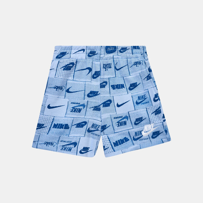 Nike Kids' Sportswear Club Allover Shorts (Babies and Younger Kids) Blue Nike Kids' Sportswear Club Allover Shorts (Babies and Younger Kids) Blue image number 0