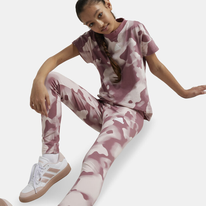 adidas Kids' Future Icons Camo 7/8 Leggings (Older Kids) Multi-Color adidas Kids' Future Icons Camo 7/8 Leggings (Older Kids) Multi-Color image number 2