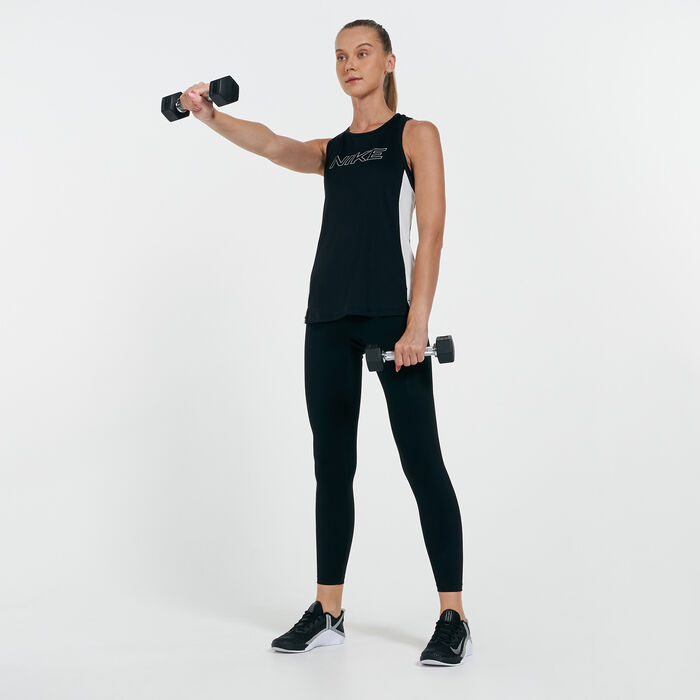 Nike Women's Pro Tank Top Black Nike Women's Pro Tank Top Black image number 2