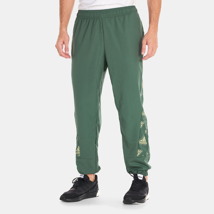 adidas Men's Woven Allover Print Track Suit Green adidas Men's Woven Allover Print Track Suit Green image number 2