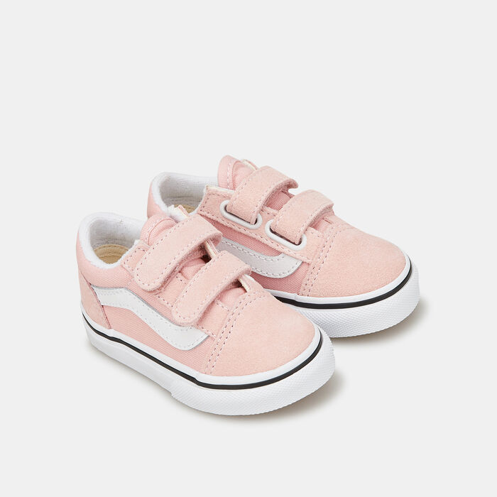 Vans Kids' Old Skool Velcro Unisex Shoe (Baby and Toddler) Pink Vans Kids' Old Skool Velcro Unisex Shoe (Baby and Toddler) Pink image number 1