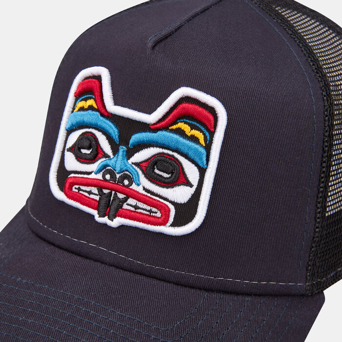 New Era Men's Tattoo Pack A-Frame Trucker Cap Blue New Era Men's Tattoo Pack A-Frame Trucker Cap Blue image number 2
