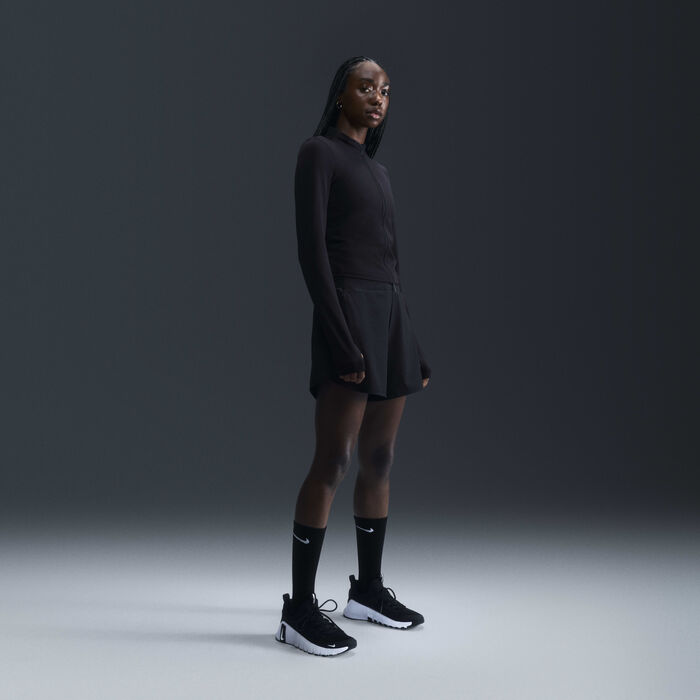 Nike Women's Zenvy Dri-FIT Full-Zip Yoga Top Black Nike Women's Zenvy Dri-FIT Full-Zip Yoga Top Black image number 3