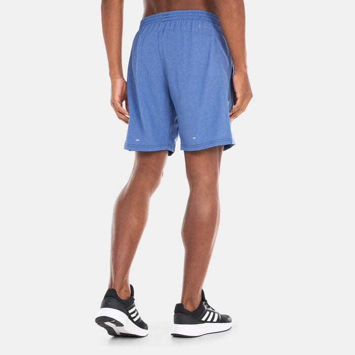 adidas Men's Own the Run Heather Shorts Blue adidas Men's Own the Run Heather Shorts Blue image number 1