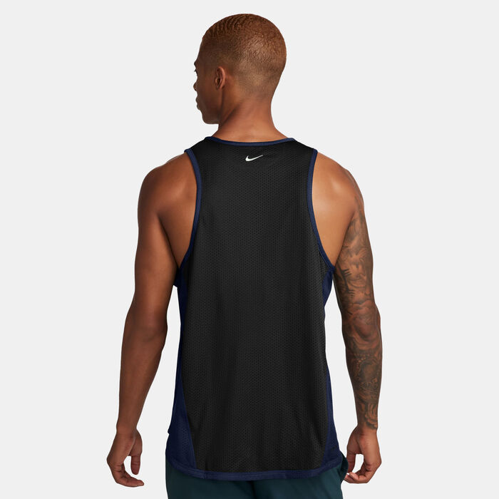 Nike Men's Track Club Dri-FIT Running Tank Top Black image number 1