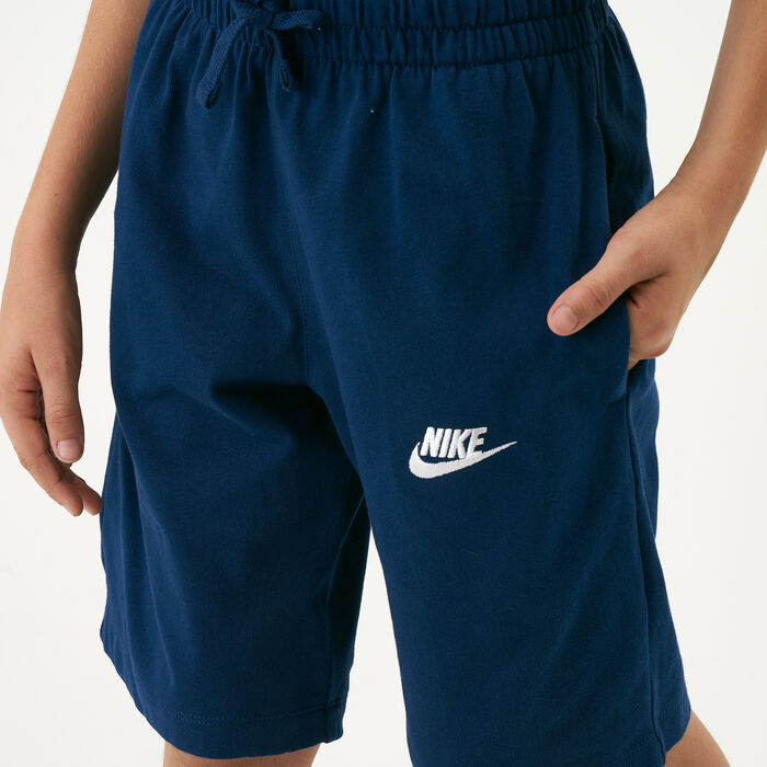 Nike Kids' Jersey Shorts (Older Kids) Blue image number 3