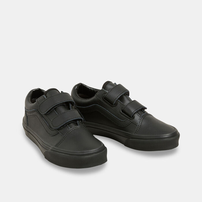 Vans Kids' Kids Old Skool V Classic Tumble Unisex Shoes (Younger Kids) Black Vans Kids' Kids Old Skool V Classic Tumble Unisex Shoes (Younger Kids) Black image number 1