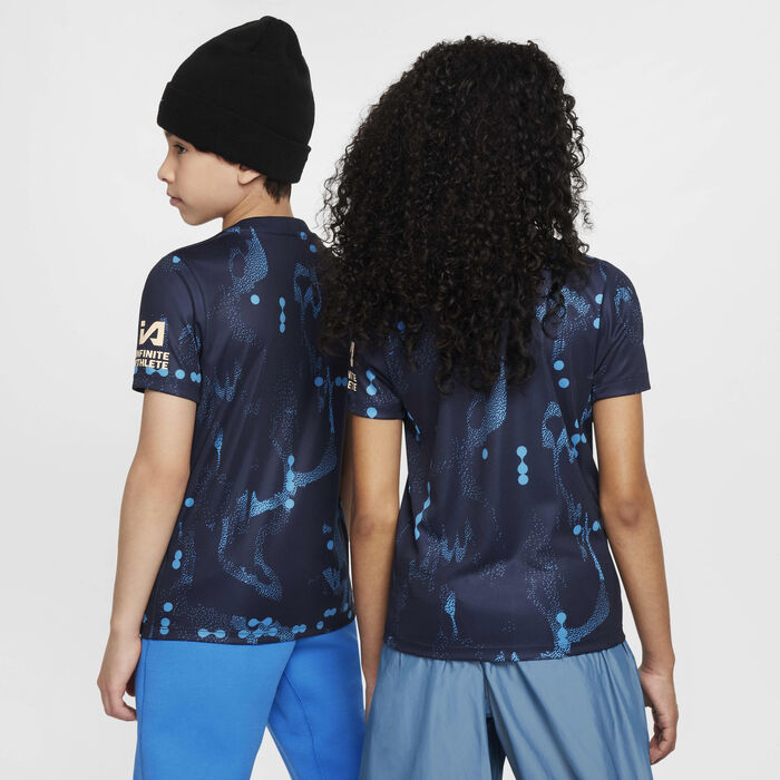 Nike Kids' Chelsea F.C. Academy Pro Dri-FIT Football Pre-Match Top Blue Nike Kids' Chelsea F.C. Academy Pro Dri-FIT Football Pre-Match Top Blue image number 1