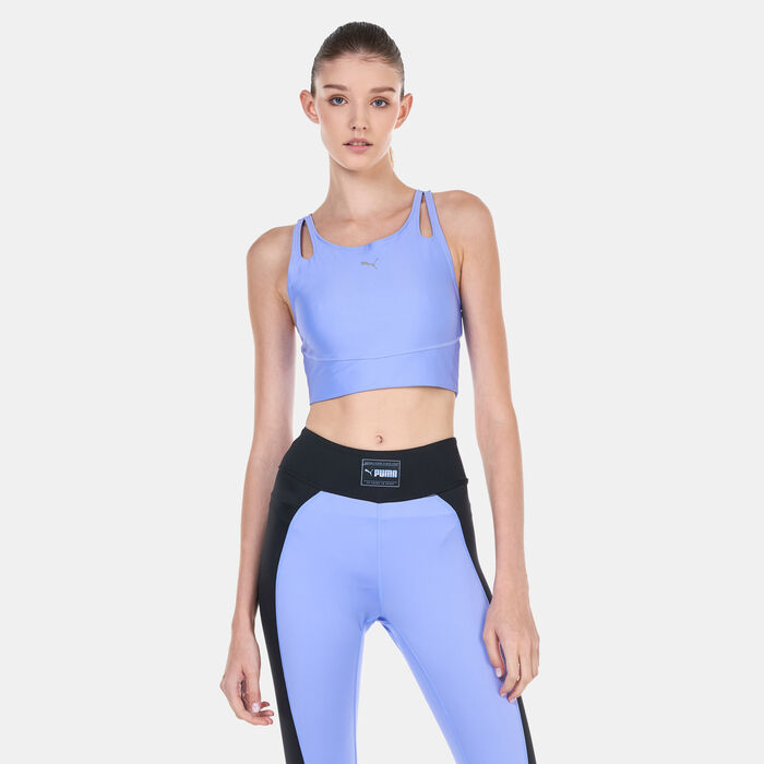 PUMA Women's RUN ULTRAFORM Cropped Running Tank Top Purple PUMA Women's RUN ULTRAFORM Cropped Running Tank Top Purple image number 0