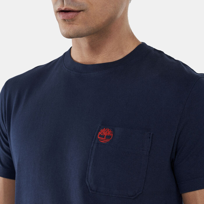 Buy Timberland Men\'s Dunstan in Pocket River T-Shirt -SSS Blue KSA