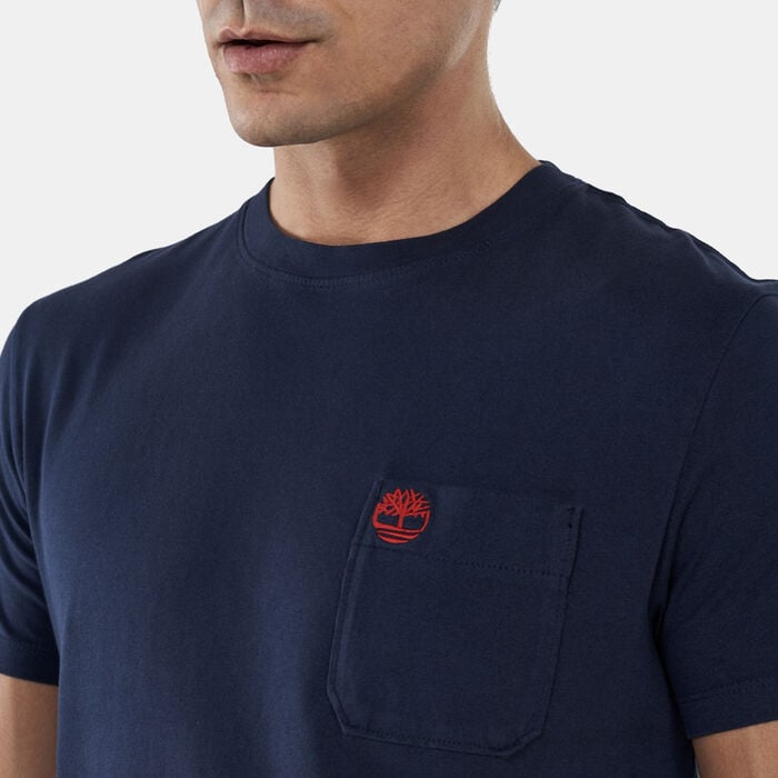 Buy Timberland Men\'s Dunstan River Pocket T-Shirt Blue in KSA -SSS