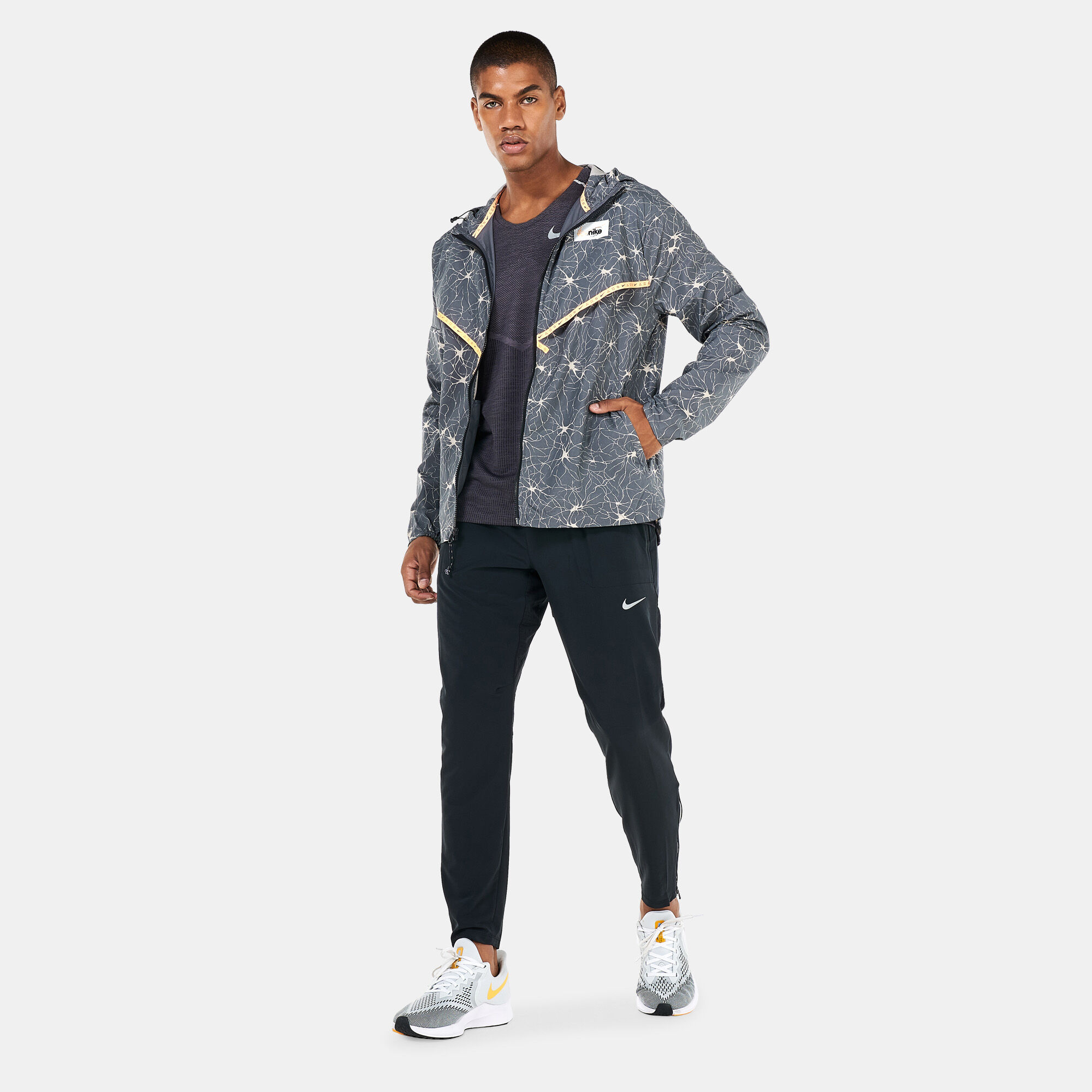 Buy Nike Men s Repel UV D.Y.E Windrunner Jacket Grey in KSA SSS