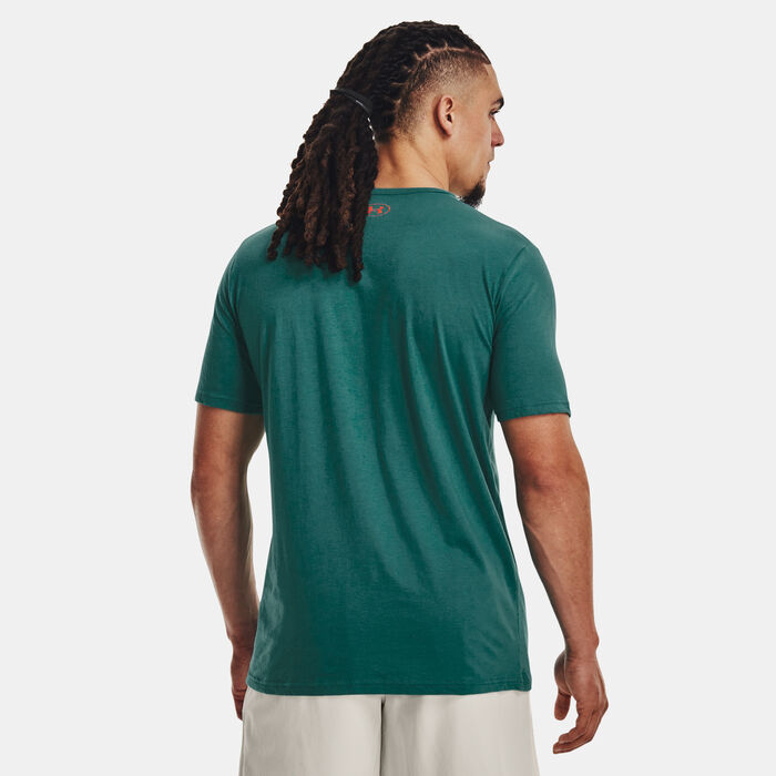 Under Armour Men's Project Rock Brahma Bull T-Shirt Green Under Armour Men's Project Rock Brahma Bull T-Shirt Green image number 1