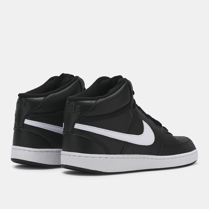 Nike Men's Court Vision Mid Next Nature Shoes Black Nike Men's Court Vision Mid Next Nature Shoes Black image number 2