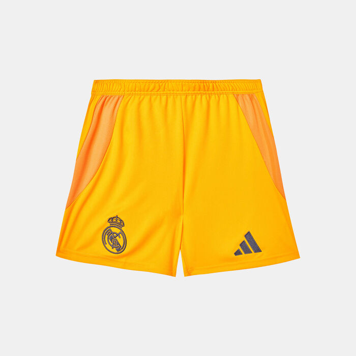 adidas Kids' Real Madrid 24/25 Away Football Shorts Orange adidas Kids' Real Madrid 24/25 Away Football Shorts Orange image number 0