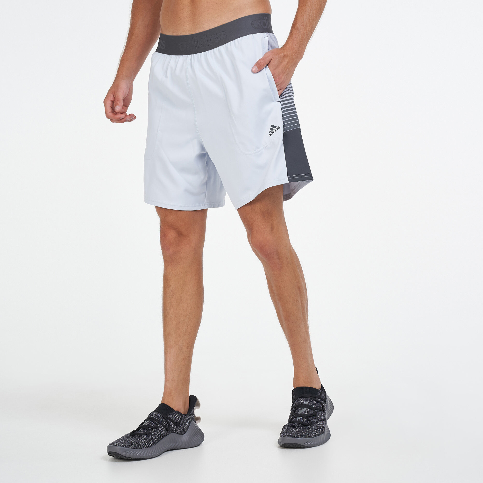 Buy adidas Men s Activated Tech Shorts Grey in KSA SSS