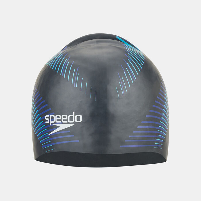Speedo Reversible Moulded Silicone Cap Black image number 0