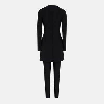 Nike Swim Women's Victory Swimming Tunic And Leggings Set Black Nike Swim Women's Victory Swimming Tunic And Leggings Set Black