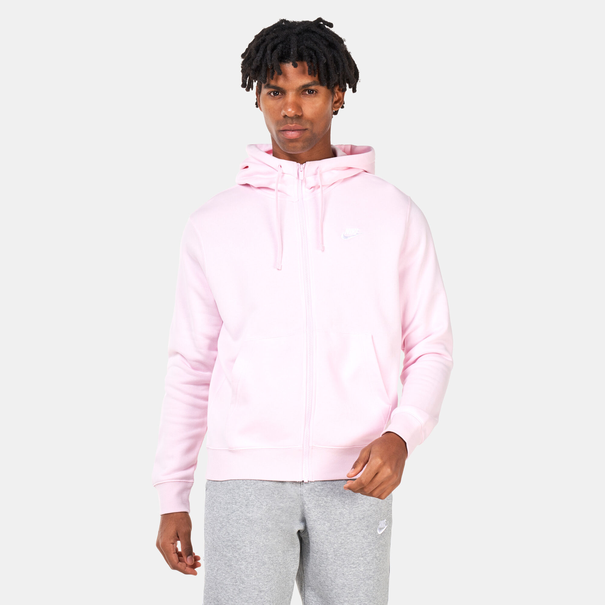 Men s Sportswear Club Fleece Full ZIp Hoodie Pink Nike in KSA SSS