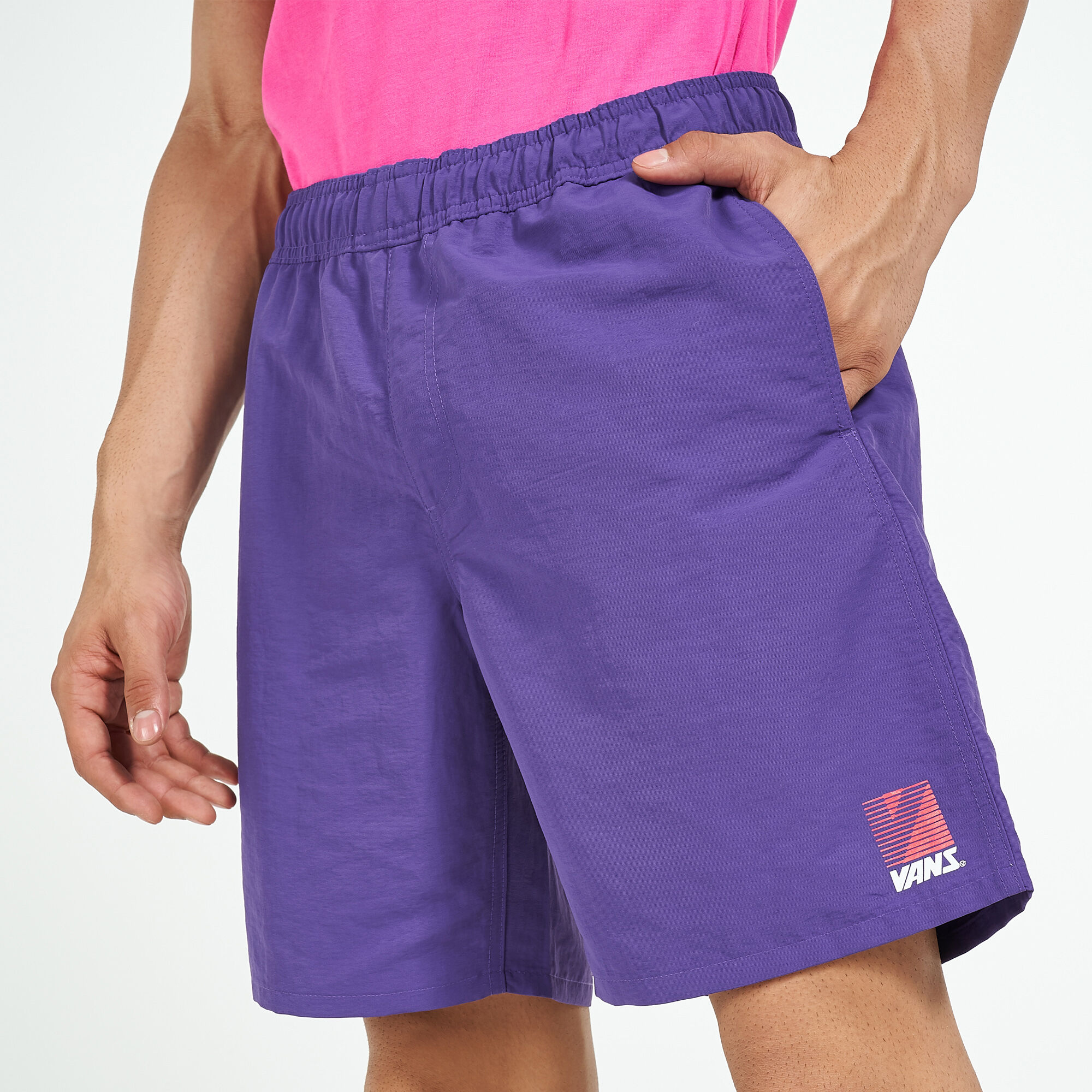Vans shorts purple best sale