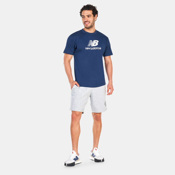 New Balance Men's Essentials Fleece Shorts Grey New Balance Men's Essentials Fleece Shorts Grey image number 2