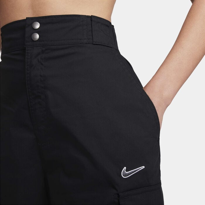 Nike Women's Sportswear High-Waisted Cargo Trousers Black Nike Women's Sportswear High-Waisted Cargo Trousers Black image number 2