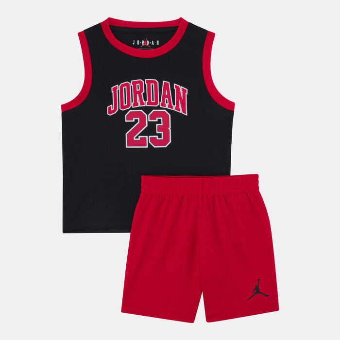 Jordan Kids' 23 2-Piece Jersey Set Red Jordan Kids' 23 2-Piece Jersey Set Red image number 0