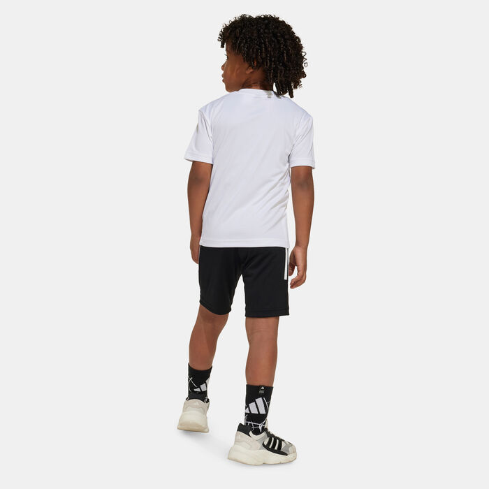 adidas Kids' Marvel Spider-Man T-Shirt and Shorts Set White adidas Kids' Marvel Spider-Man T-Shirt and Shorts Set White image number 1
