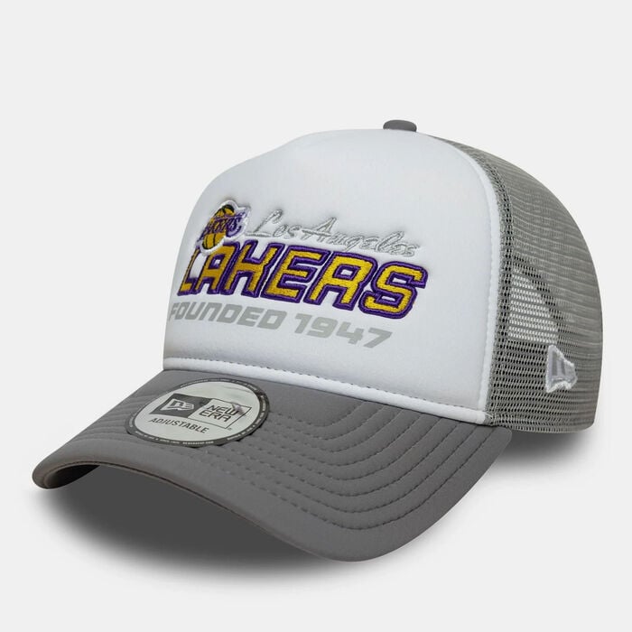 New Era Men's NBA Los Angeles Lakers Trucker Cap Blue New Era Men's NBA Los Angeles Lakers Trucker Cap Blue image number 1