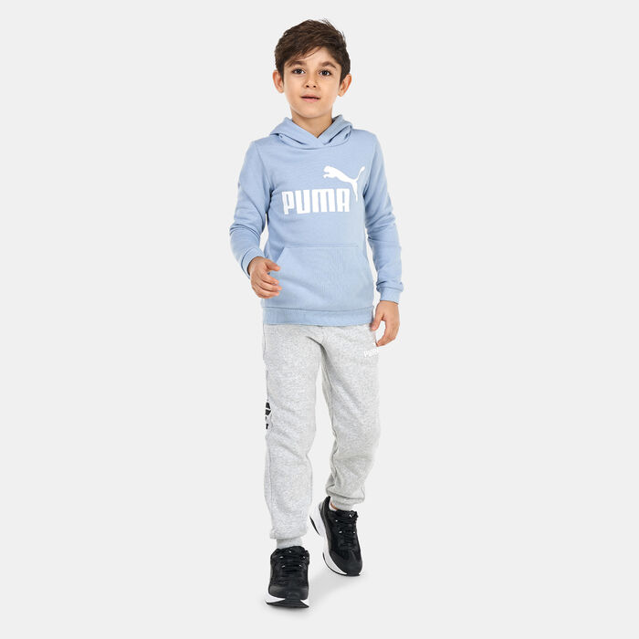 PUMA Kids' ESS Logo Hoodie Blue PUMA Kids' ESS Logo Hoodie Blue image number 2