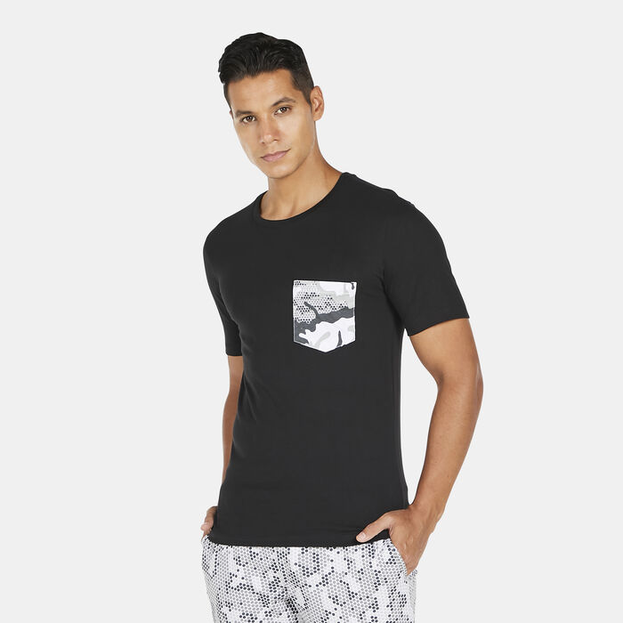 Sun and Sand Sports Men's Camo Pocket T-Shirt Black Sun and Sand Sports Men's Camo Pocket T-Shirt Black image number 0